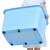 幸蕴（XINGYUN) 塑料带提手收纳箱27L 储物箱 加厚带盖杂物工具整理箱 北欧蓝