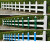 德银 PVC塑钢草坪护栏围栏花园绿化栅栏农村户外栏杆 天蓝色30cm高一米长加厚型