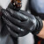 爱马斯（AMMEX）一次性丁腈手套 加厚耐用 实验室清洁检查工作防护厨房劳保 100只/盒黑色GPNBC44100中码