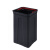 和畅（HC）GPX-25 24x24x62cm 砂钢 方形丽格座地烟灰桶 容量12L 座地不锈钢垃圾桶垃圾箱果皮桶