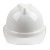 梅思安 10146611豪华PE白色安全帽一指键帽衬针织布吸汗带D型下颌带 1顶 白色 均码