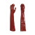 代尔塔/DELTAPLUS20160160厘米PVC防化手套加长版植棉里衬化学加工高污染行业使用红色10码6副装