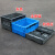 者也 多功能折叠箱 蓝色600-230箱（外形尺寸600*400*230MM）加厚塑料货物果蔬周转筐收纳筐