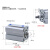 定制亚德客可调行程大推力气动薄型小型气缸SDAJ/SDA25/32/40X10X SDA32X45 内牙
