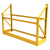 定制上墙轮胎货架展示架加厚挂墙吊架车库置物架定制  黄色 1.5米长双层上墙架