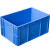 欧杜 周转箱塑料盒子长方形户外手提螺丝盒收纳零件盒EU箱物流胶框胶箱 4322箱400*300*230mm(蓝)/1个  工业级品质