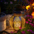 初构想（CHUGOUXIANG）新款太阳能户外镂空挂灯庭院花园景观布置阳台氛围装饰吊灯小夜灯 A款暖光