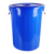 大号垃圾桶圆形户外环卫桶厨房分类桶特大餐厨商用泔水桶带盖 L60白色有盖