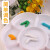 苏拉达（Surada） 优质7格塑料梅花型调色盘 美术颜料调色盘调色盒调色板单个