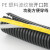 须特 塑料波纹管 黑色PE软管 线束穿线管 可开口 防水螺纹管 PE不阻燃加厚13(内径10mm）100m