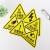 朋力安 注意安全警示牌 PVC三角安全标识牌 安全提示标识贴墙贴 20*20cm
