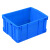 鲁威（LUWEI）塑料周转箱长方形加厚可选带盖胶框大号工业蓝色塑胶箱厂家 575-145箱（蓝/白/红/黄/绿 颜色可选择）