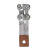 螺栓型过渡设备夹可打孔SLG铜铝钎焊铝设备铜铝复合电力设备线夹 SLG-2铜铝钎焊