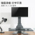 Brateck站立办公显示器支架电动 桌面升降台式底座 笔记本电脑屏办公增高支架 可移动工作台DWS10-T01黑色