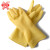 威蝶工业橡胶手套强力加厚牛筋耐酸碱耐磨耐用防滑防水洗衣洗碗居家清洁手套 黄色 L 10付装