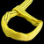铸固 起重吊装带 涤纶柔性工业行车布双扣环眼吊带彩色护套吊车吊绳 5吨1米 