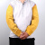寰跃 电焊套袖 牛皮套袖隔热防烫耐磨防飞溅 耐用劳保防护套袖 黄色A款（5双起订） 