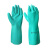 安思尔 37-873 耐酸耐油工业手套丁腈橡胶清洁劳保手套耐磨绿色 10码 12付装