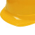 者也 ABS安全帽工地施工领导电工国标加厚防砸抗冲击头盔劳保建筑工程透气印字 宽顶款黄色