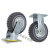 奔新农风火轮聚氨酯脚轮 耐磨轻音重型工业轮子 6寸(2转向+2定向) 灰色