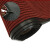 海斯迪克 HKZX-9 PVC双条纹地垫 防尘吸水防滑耐磨地毯门垫 烟灰色1.2*15M(整卷)