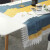 帛思绮（BoSiQi） 桌布欧式布艺餐桌布棉麻长方形桌布夹棉椅子垫餐桌布椅垫靠背 北欧麋鹿灰竖版（搭配深蓝椅套） 130*180厘米 含花边