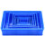 海斯迪克 HKCC01 塑料长方形零件盒 零件盒子 物料周转箱 收纳箱 储物箱 H6蓝352*250*95mm