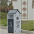 动真格（DONGZHENGE）户外垃圾桶景区果皮箱创意公园小区分类环保垃圾箱仿古大号环卫桶 灰白 单桶48*40*92