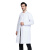 劳博士 TZ012 白大褂 工作服学校化学实验室服护士服药店食品厂工装白色 男3XL松紧袖