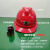 锐麻 矿灯安全帽工地带灯安全帽头灯LED电力隧道施工充电头盔灯 V型透气+矿灯 CX1V(普通型)红色 均码*2顶 