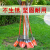 锰钢铁锹锰钢尖铲农具长木柄铁锨户外挖土神器农用种菜家用铲雪锨 红色煤锹头 不带杆子