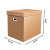 宝克思 搬家纸箱55*40*50cm（5个装）档案箱档案盒周转箱大号天地盖收纳盒有扣手纸箱子办公材料箱储物箱纸盒