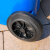 庄太太【100L蓝色玻金塑纸】分类垃圾桶大号户外环卫商用带盖带轮垃圾箱室外