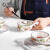 佳佰 美式淡雅碎花系列家用米饭碗汤碗甜品碗 4.5寸陶瓷碗陶瓷餐具 4个装
