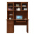 木优庭实木书桌书柜书架一体中式家用台式电脑桌写字桌书房家具套装组合 1.2米书桌【榉木色】