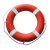 冰禹 BYaf-545 救生圈船用救生圈 消防用品成人游泳圈 救生浮圈 2.5KG+8mm*30米绳子