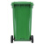 益美得 YY-240G 苏州款加厚大号分类垃圾桶 环卫物业学校户外带轮垃圾桶果皮箱 240L绿色-可回收物
