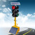 太阳能移动红绿灯十字路口交通信号灯警示灯爆闪灯道路施工 30012B型满电续航30天120瓦