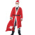 圣诞节老人服装男圣诞老爷爷演出服女成人衣服舞会表演cos套装红 13金丝绒女服4件套