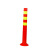 幸蕴（XINGYUN）警示柱 75cm 塑料反光弹力柱 道路停车位隔离路桩 防撞柱 路障柱