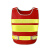 星工（XINGGONG）反光背心 交通安全服马甲反光衣骑行施工环卫荧光衣 红网黄条XGG-030