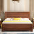 贝特森 床 胡桃木床 实木床1.8米/1.5米双人床现代中式卧室家具 胡桃木床 1.5*2.0m【框架款】
