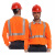 安大叔(Uncle-an) E802 反光T恤 建筑交通户外吸湿排汗警示服 荧光橙 M 1件 企业专享