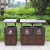 户外垃圾桶环卫公园景区分类垃圾箱别墅室外不锈钢果皮箱定制 不锈钢桶C款