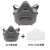 一护 防尘面具 3201B防尘口罩 半面罩头戴式防护面具主体 (含一片3201CN滤棉) 浅黄色