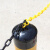 坚冠 塑料黑黄链条 3米 反光警示柱隔离链 路障路锥安全防护链