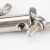 海斯迪克 HKCX-82 304不锈钢钢丝绳螺丝夹头 双锁圆形孔锁扣夹头 双蝴蝶扣4mm(5个) 