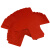 海斯迪克 HKD-4 十字形地贴（十型10片）125×125mm 红色 5S定位地贴