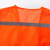 美安明反光背心工地快递志愿者马甲夏季透气网布反光衣橙色2XL