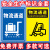 物流通道地贴公司相关标识牌当心叉车正在装货请勿靠近出口成品存放处请勿存放货物标示牌温馨提示警示标志牌 WLTD-01 物流通道(PVC塑料板) 30x40cm